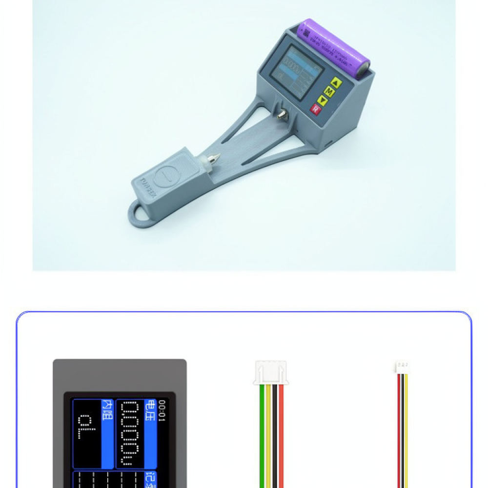 Battery Internal Resistance Tester Four Wire - Probador de voltaje y resistencia interna