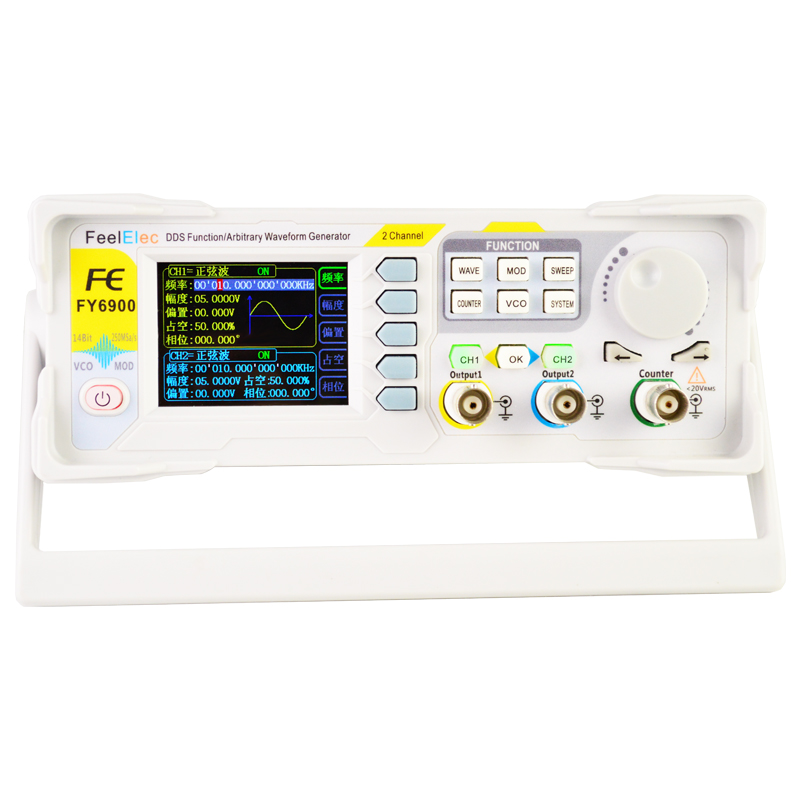 Generador de señal de función  - Dual Channel Arbitrary Waveform Function Generator 60Mhz reseña y precio
